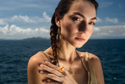 Coral Dangling Earrings